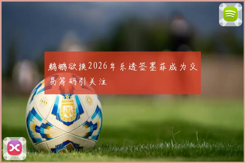 鹈鹕欲换2026年乐透签墨菲成为交易筹码引关注